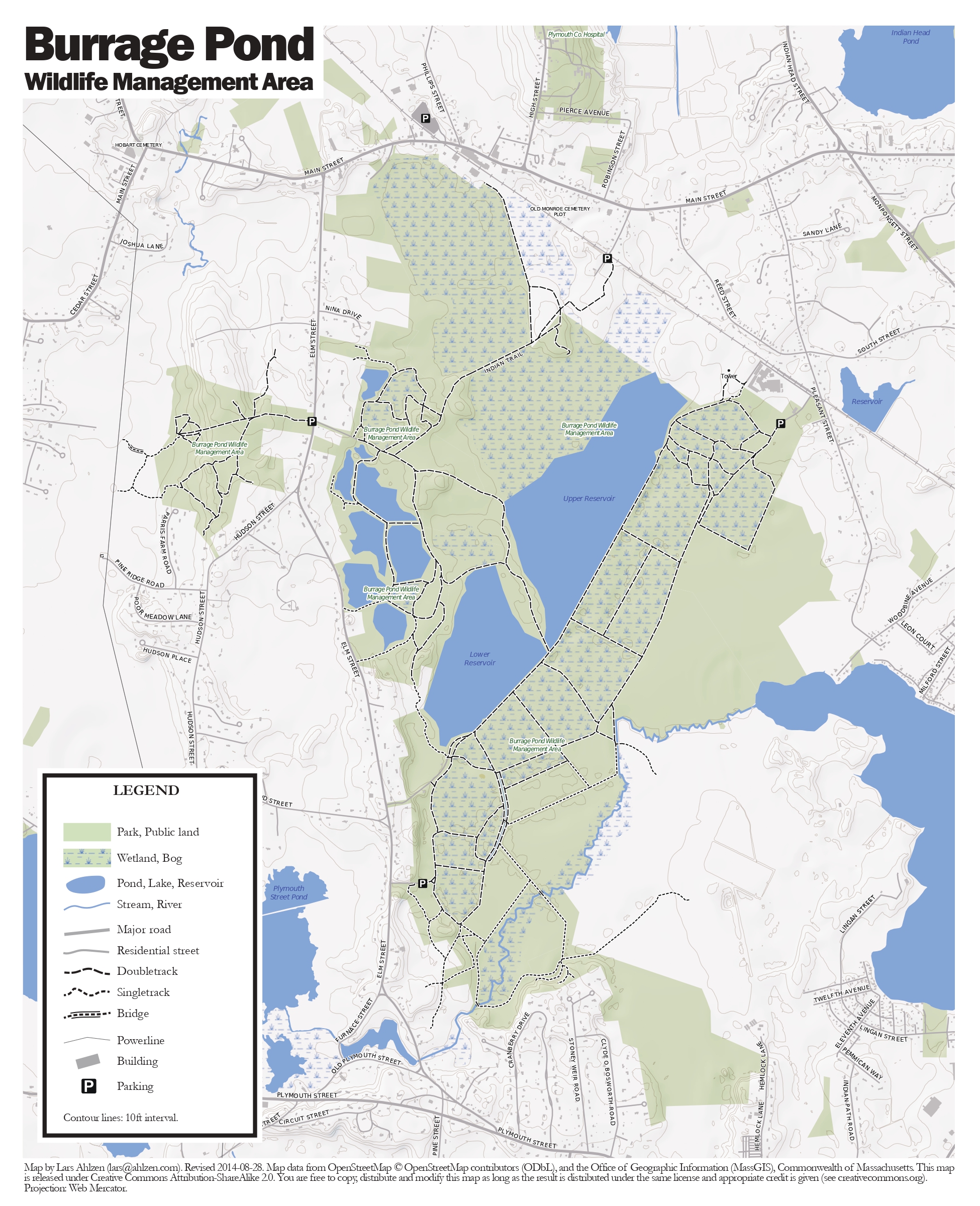 Burrage Pond Wildlife Management Area Map